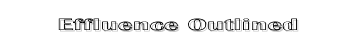 Effluence Outlined font